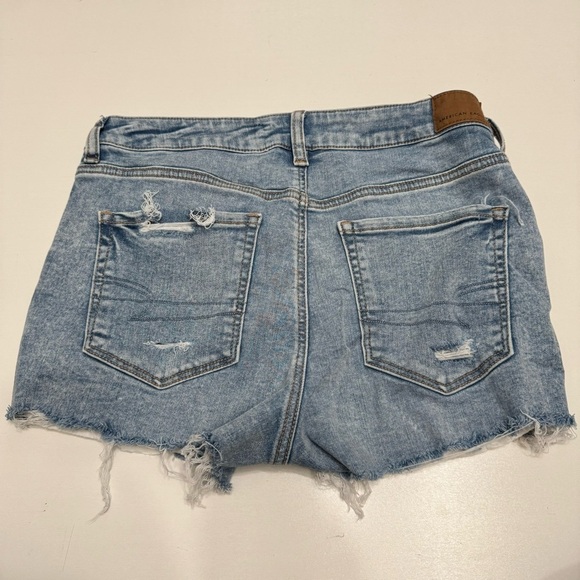 American eagle high rise shortie denim shorts size 10 - Picture 5 of 8